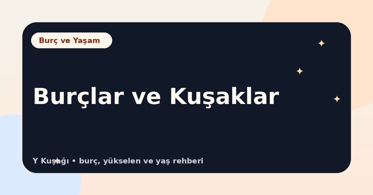 Burçlar ve Kuşaklar