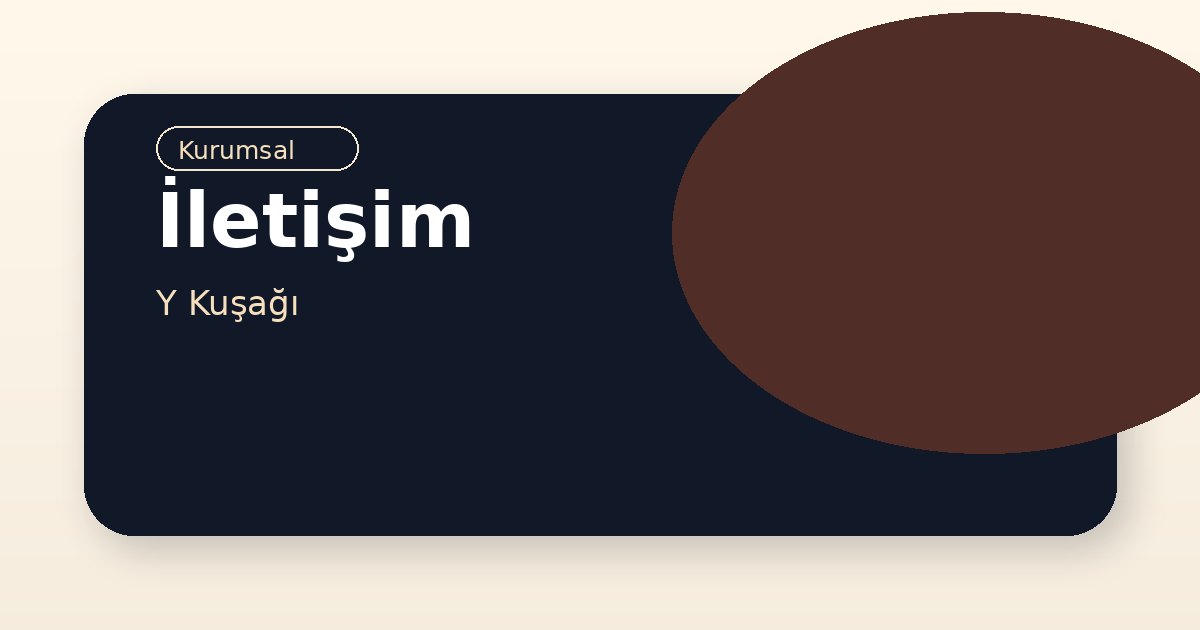 İletişim