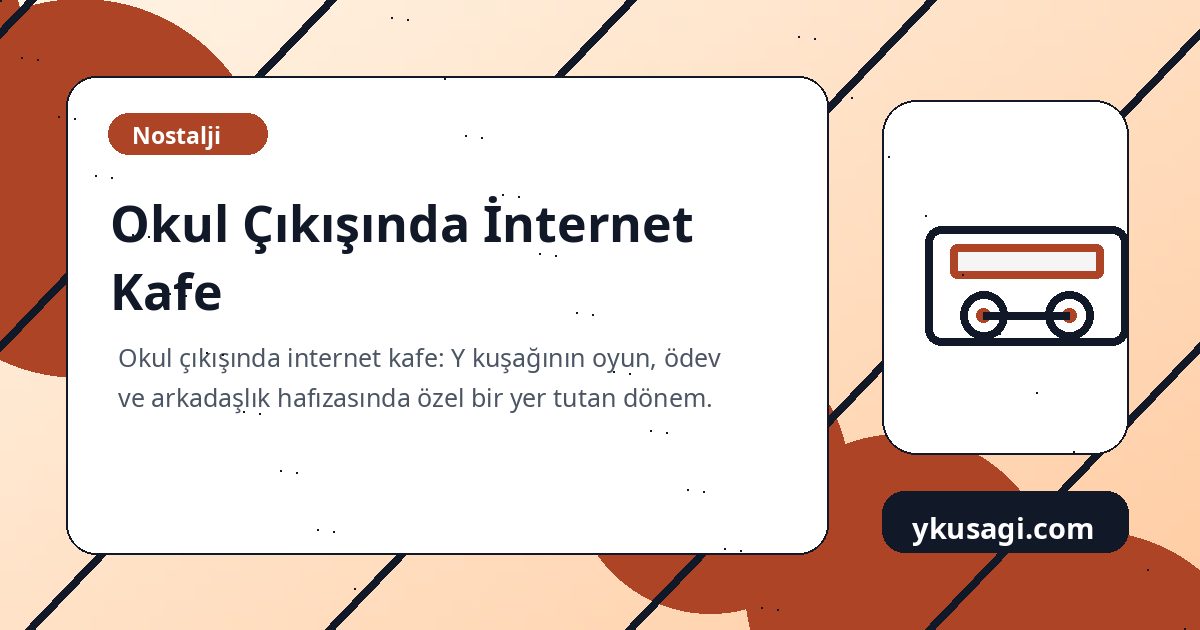 Okul Çıkışında İnternet Kafe