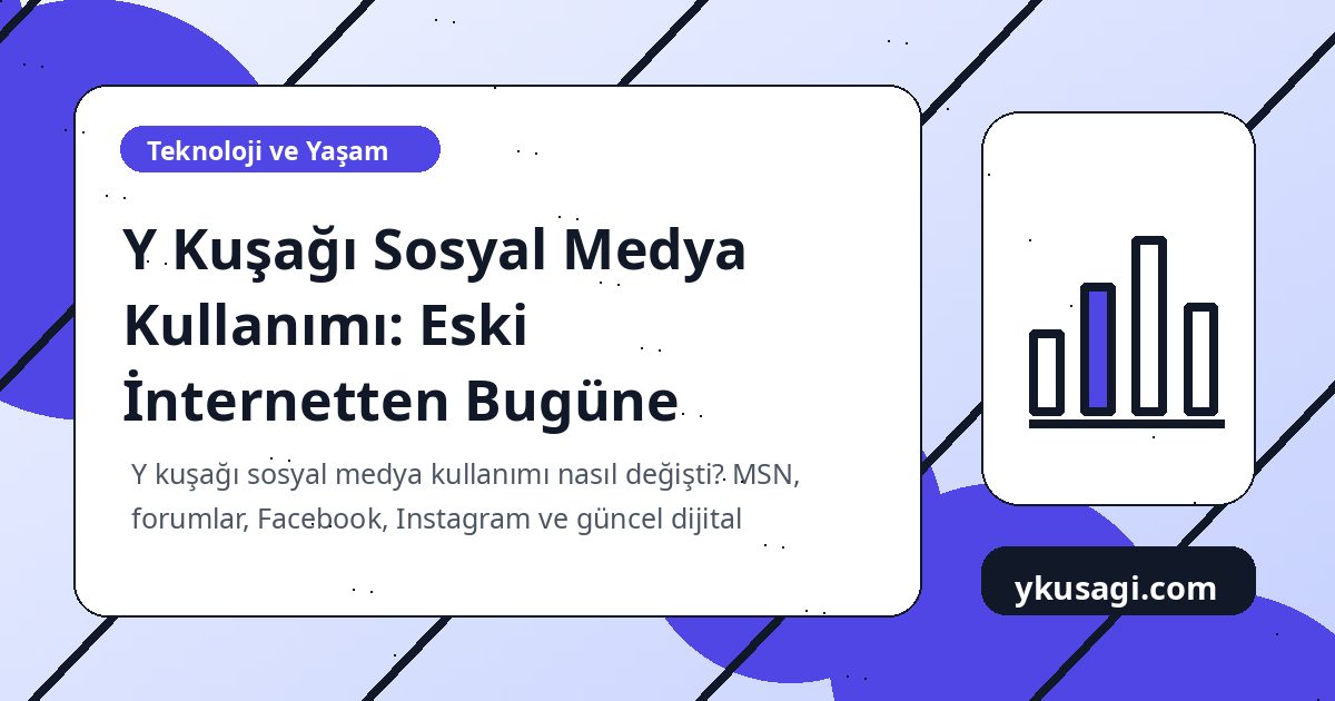 Y Kuşağı Sosyal Medya Kullanımı: Eski İnternetten Bugüne
